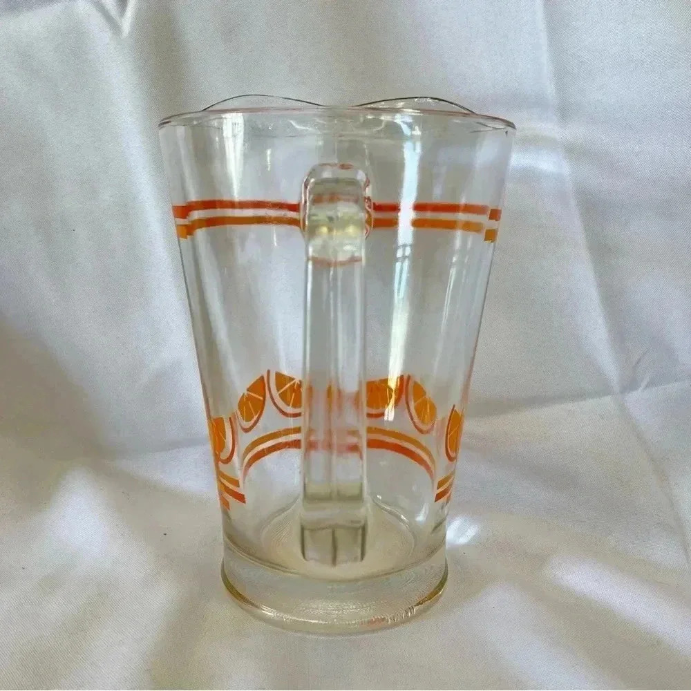 Vintage 1960s Caisa MCM Kitschy Retro Orange Slice Beverage Pitcher 8.5” - Picture 4 of 5